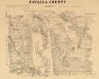 Zavalla County Texas - Walsh 1879 Art Print