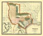 Texas - Burr 1835 Art Print