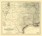 Southern Railroads - Colton 1867 Art Print