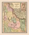 Idaho, United States - Cram 1888 Art Print