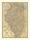 Illinois - Cram 1888 Art Print