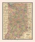 Indiana - Cram 1888 Art Print