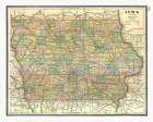Iowa - Johnson 1888 Art Print