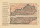 Kentucky - Tennessee - Reynold 1921 Art Print