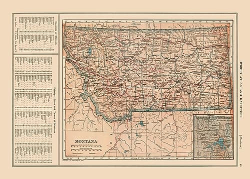 Montana - Reynold 1921 Vintage Print