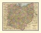 Ohio - Cram 1888 Art Print