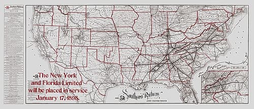 Southern Railway - Matthews 1897 Vintage Print