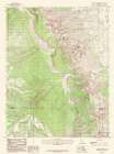 Golden Throne Utah Quad - USGS 1987 Art Print