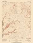 Knoll Utah Quad - USGS 1954 Art Print
