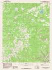 Lower Bowns Reservoir Utah Quad - USGS 1985 Art Print