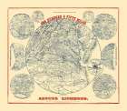 150 Miles Around Richmond Virginia - Magnus 1864 Art Print