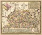 Virginia - Cowperthwait 1853 Vintage Print