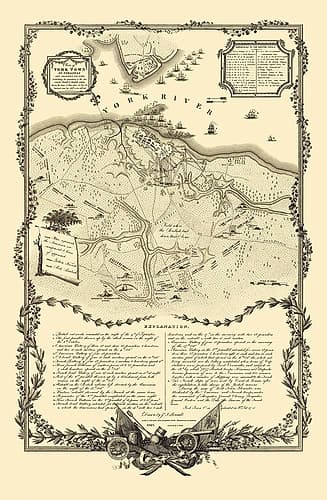 Yorktown Virginia - Tanner 1825 Vintage Print