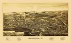 Bennington Vermont - Burleigh 1887 Vintage Print
