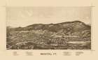 Bristol Vermont - Norris 1889 Art Print