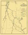 Boston to Burlington Proposed Railroad 1844 Art Print by Bufford