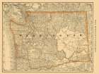 Washington - Rand McNally 1879 Art Print
