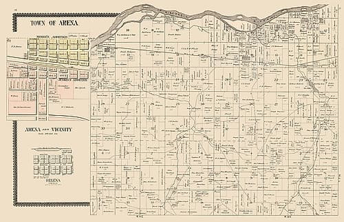 Arena  Wisconsin - Brandt 1895 Vintage Print