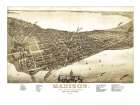 Madison Wisconsin - Norris 1885 Vintage Print