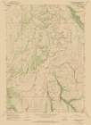 Mahogony Butte Wyoming Quad - USGS 1967 Vintage Print
