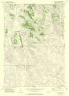 Moyer Springs Wyoming Quad - USGS 1971 Art Print