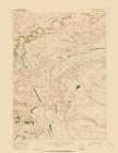 Three Buttes Wyoming Quad - USGS 1968 Art Print