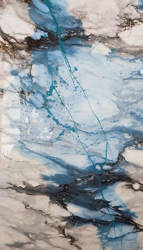 Blue Lightning Art Print