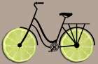 Lime Wheels 2 Art Print
