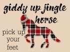 Jingle Horse Art Print