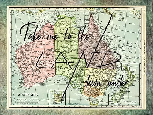 Australia Travels Travel Print