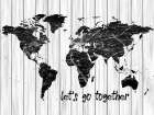 Lets Go Map Art Print