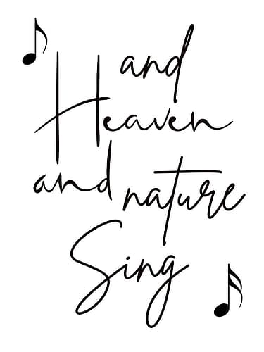 Heaven and Nature Inspirational Print
