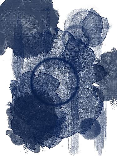 Splended Blue Art abstrait reproduction