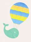 Flying Whale Art Print