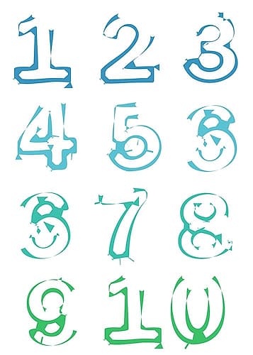 Numbers Art Print