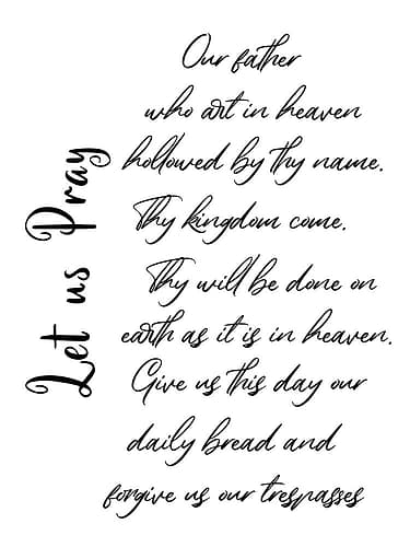 The Lords Prayer Art Print