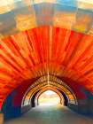Red Tunnel Art Print