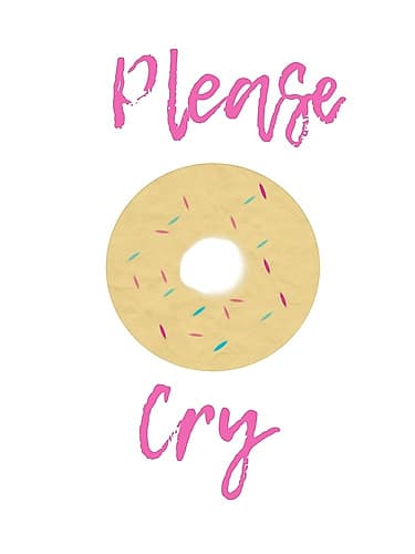 Doughnut Cry Art Print