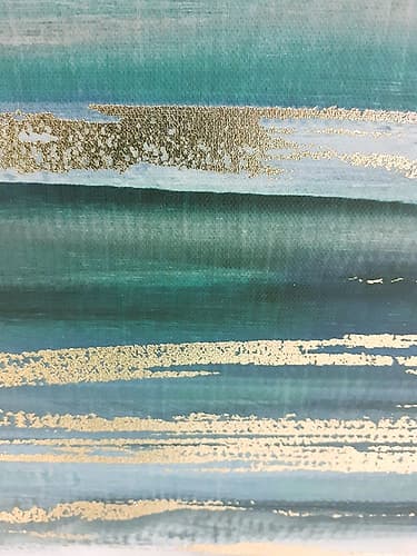 Streaks Of Gold Art Print