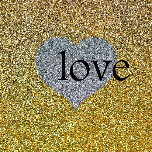 Love Gold 2 Art Print
