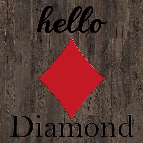 Playing Card Diamond Games and Sports Print