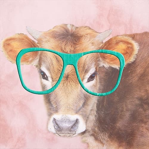 Daisy Cow Art Print