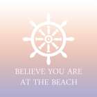 At The Beach Art Print