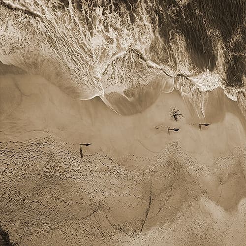 Sepia Bay Art Print