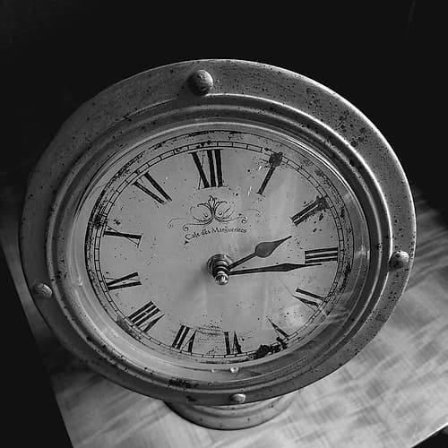 Black Clock Photography Print