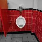 Red Loo Bathroom Art Print