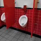 Red Loo 2 Bathroom Art Print