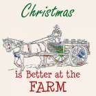 Farm Christmas Art Print