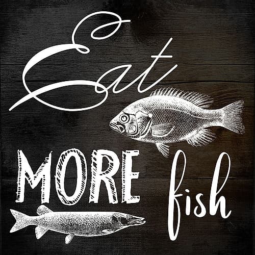 Eat More Fish Art Print