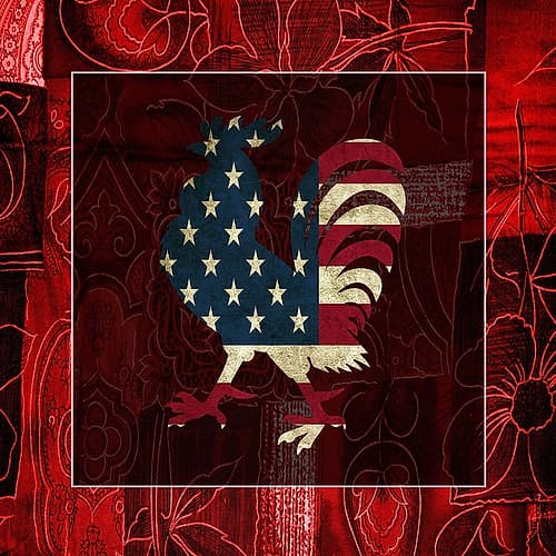 American Rooster Art Print
